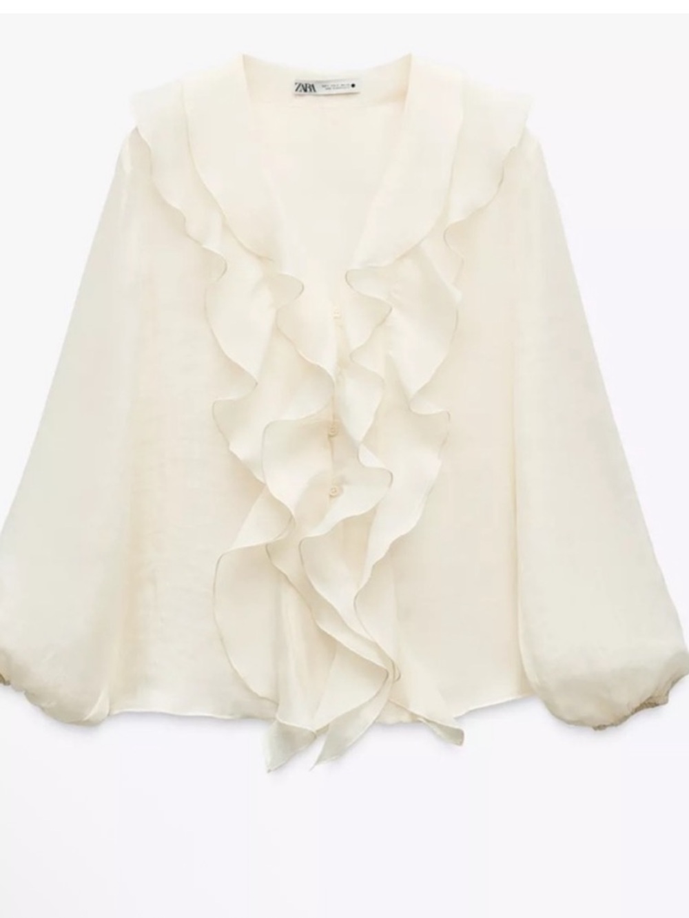 Zara Ruffled Blouse - Picture 2 of 6